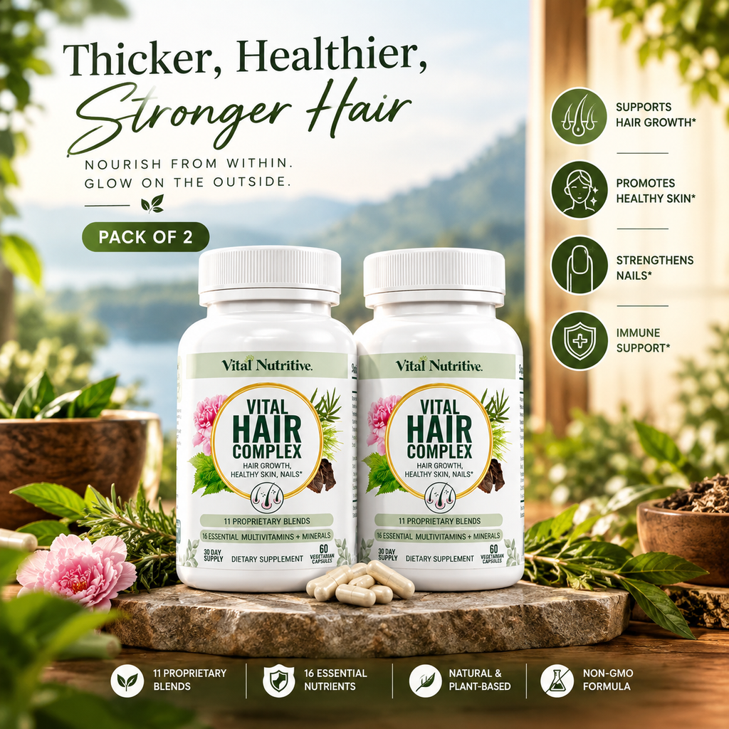 Vital Hair Complex Hair Support Supplement for Men & Women | Neyvos