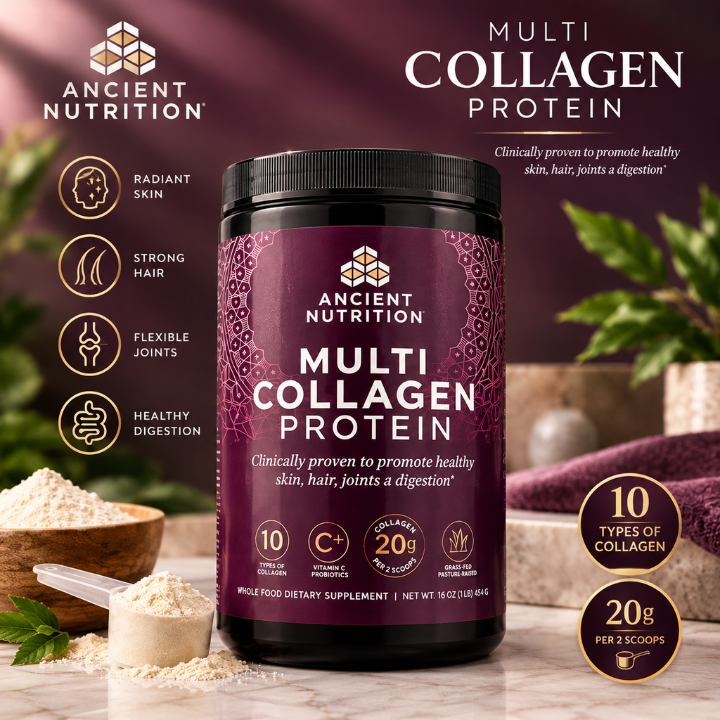 Multi Collagen Protein Powder Unflavored Pack of 2 | Skin Hair Joint Support | Neyvos