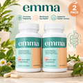EMMA Gut Health Supplement Pack of 2 | 60 Capsules Each | Digestive Support | Neyvos