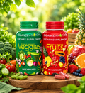 Balance of Nature Fruits & Veggies Pack of 2 | 90 Fruit + 90 Veggie Capsules | Neyvos