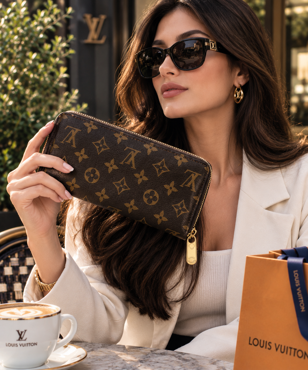 Louis Vuitton Monogram Canvas Zippy Wallet | Luxury Designer Wallet | Neyvos